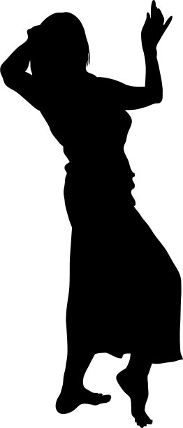 舞者轮廓图片下载