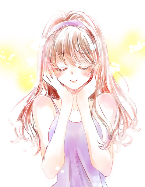 一个女人感到快乐的形象图片下载