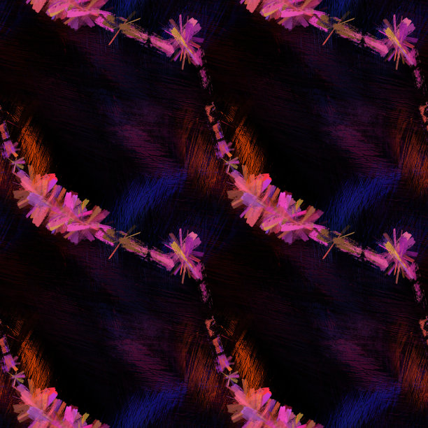 抽象无缝暗色图案插图。图片下载