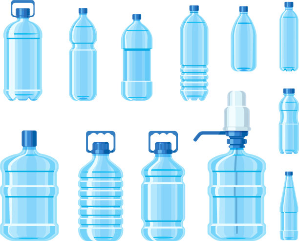 塑料水瓶设置容器不同图片下载