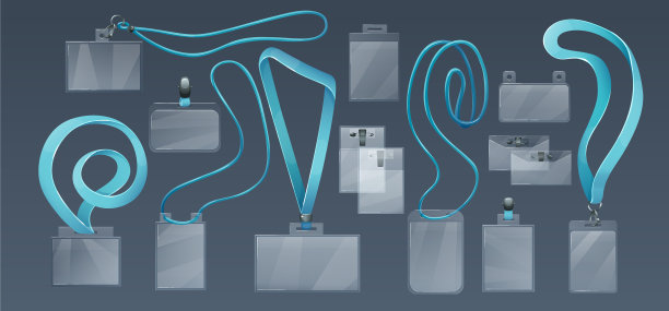 塑料徽章持有人的员工身份证软图片下载