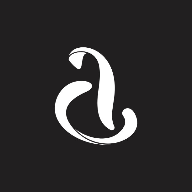 字母da曲线3d平面标志图片下载