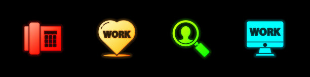 设置电话心与文本工作放大图片下载