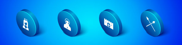 设置等距中世纪公主城堡大门图片下载