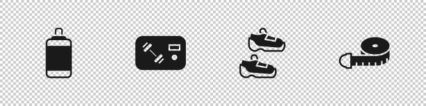 健身俱乐部健身卡运动套装沙袋图片下载