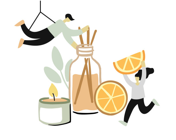 两人为家装制作宜人的香气图片下载