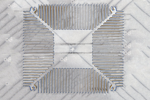 铝质纹理，处理器冷却系统散热片。图片下载