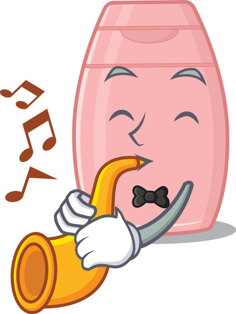 乐手卡通设计演奏一曲图片下载