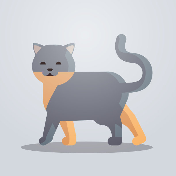 可爱的猫图标毛茸茸可爱的卡通动物图片下载