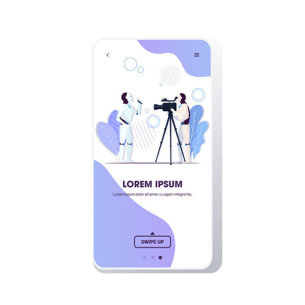 机器人电视记者记者现场报道图片下载