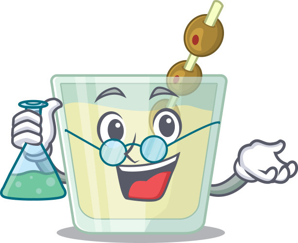 漫画人物马提尼鸡尾酒聪明图片下载