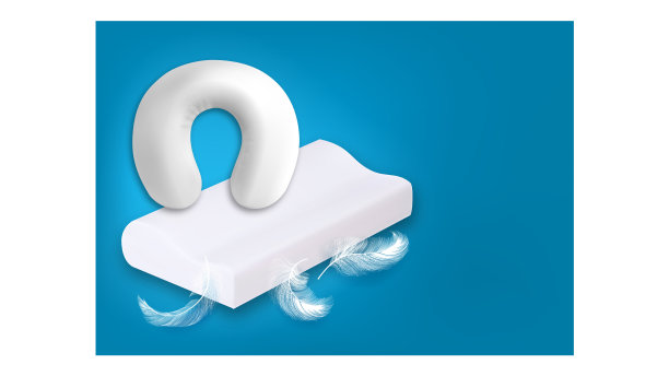 矫形枕头广告横幅传单图片下载