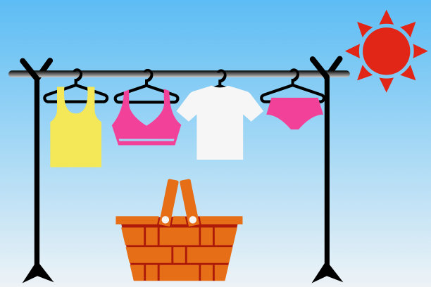 把洗好的衣服晾出去图片下载