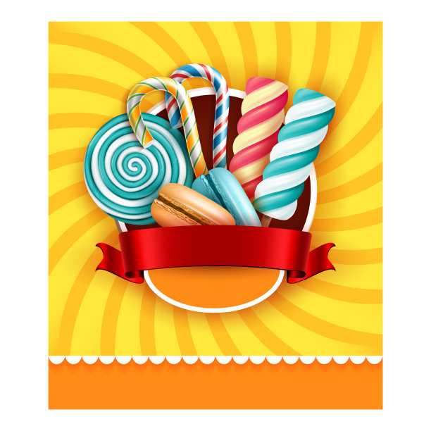 糖果店美味甜点促销横幅图片下载