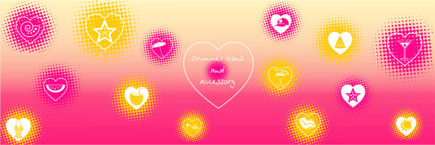 夏季和航海图标上明亮的彩色抽象背景。创意传单或海报。图解说明。图片下载