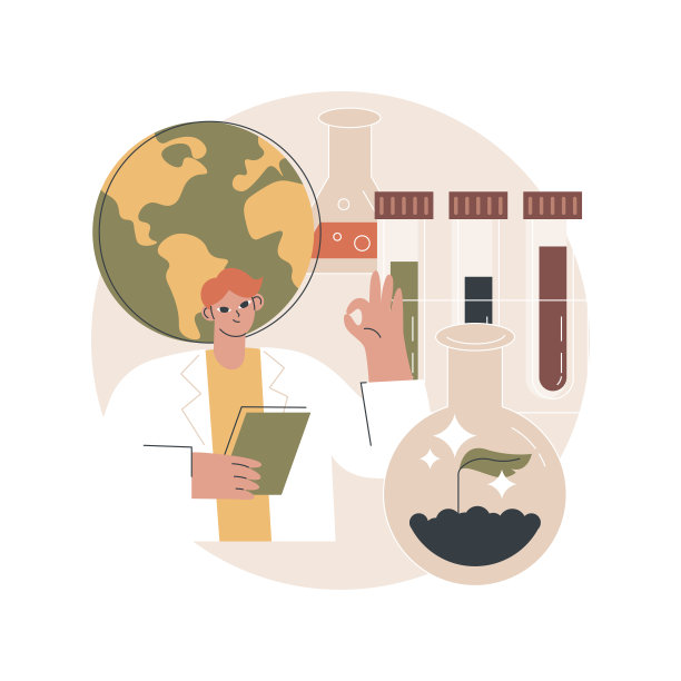 土壤化学抽象概念向量图解。图片下载