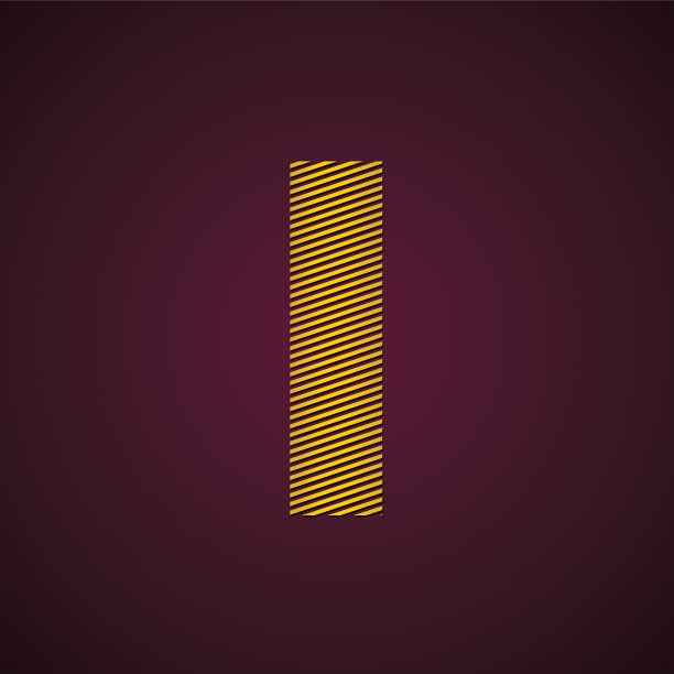 排版字体样式矢量字母集，从A到Z的金色缝线字母图片下载