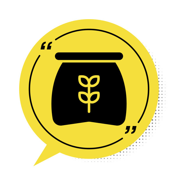 黑色袋装面粉孤立在白色上图片下载