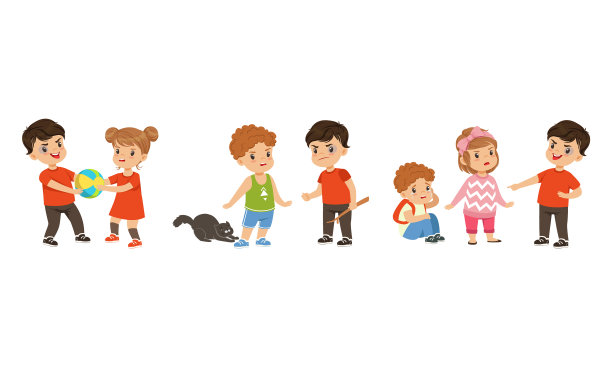 勇敢的小男孩和小女孩站起来对抗图片下载