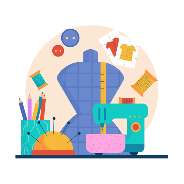 时尚设计师概念平面设计图片下载