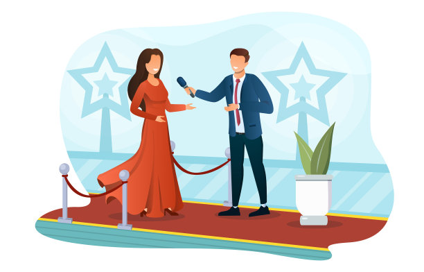 超级明星女明星走在红地毯上图片下载