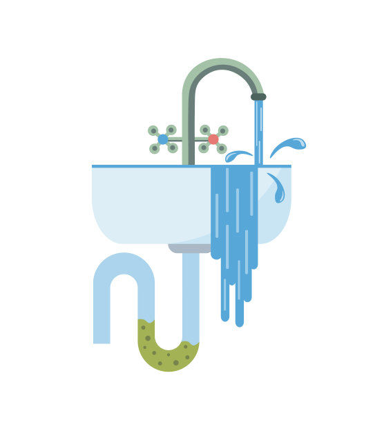 堵塞了从水槽流出的水管图片下载