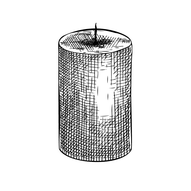 芳香蜡烛矢量图图片下载