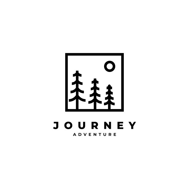 松树路标志设计图片下载