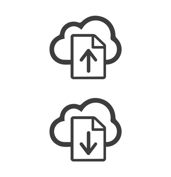 上传和下载标志图标图片下载
