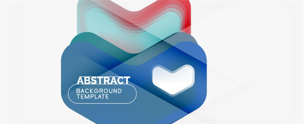 三维箭头几何构成抽象图片下载