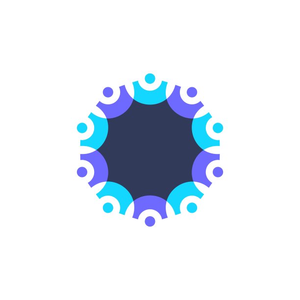 十人重叠家庭团队工作多样性矢量图标插图图片下载