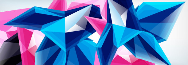 三维三角形和金字塔抽象图片下载