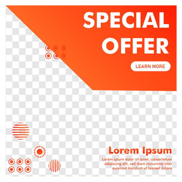 社交媒体帖子设计。宣传横幅。准备使用矢量设计模板。图片下载