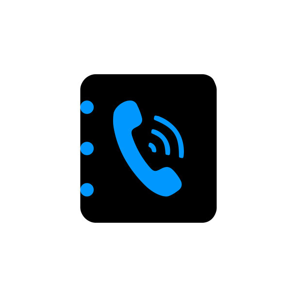 电话本彩色图标矢量图片下载