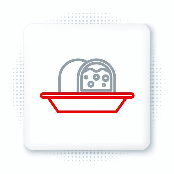 线杏仁软糖海绵蛋糕图标孤立在白色图片下载