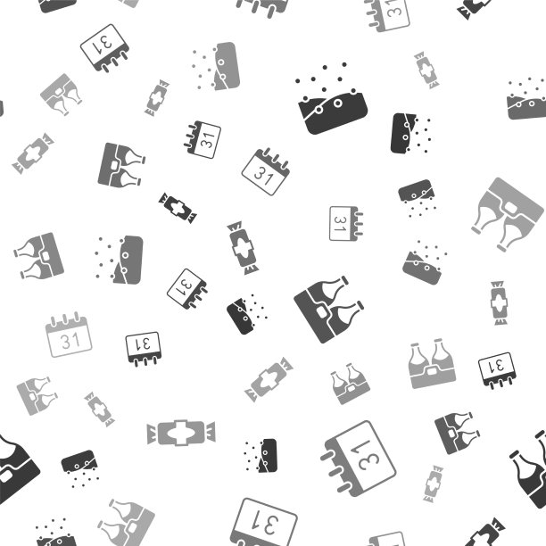 设置降雪历香槟瓶和糖果图片下载