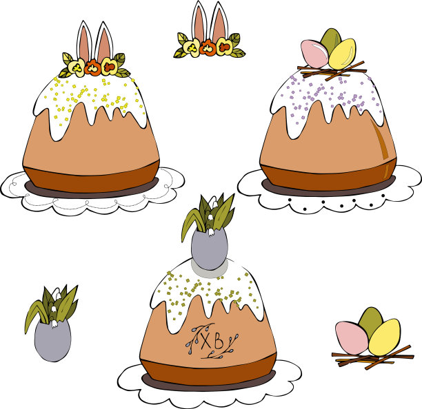 复活节蛋糕图片下载