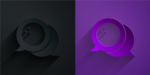 剪纸保龄球图标孤立在黑色上图片下载