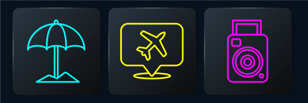 在沙滩上晒日光浴时，打上防护伞图片下载