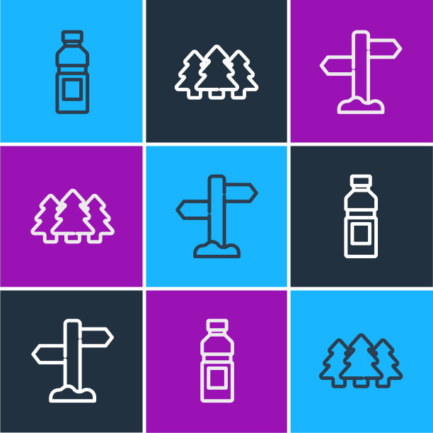 设线瓶水道路交通指示牌图片下载