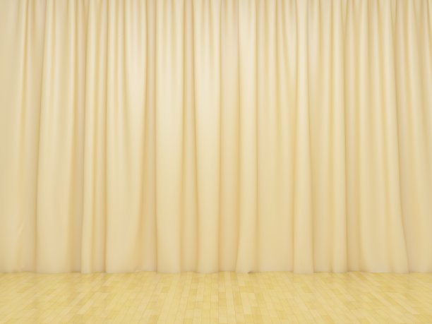 黄色的窗帘图片下载