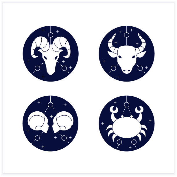 生肖平面图标集图片下载