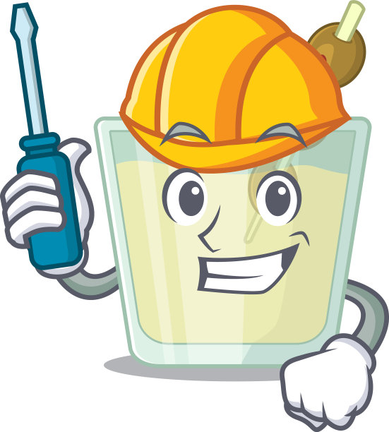 马提尼鸡尾酒漫画设计理念奏效图片下载