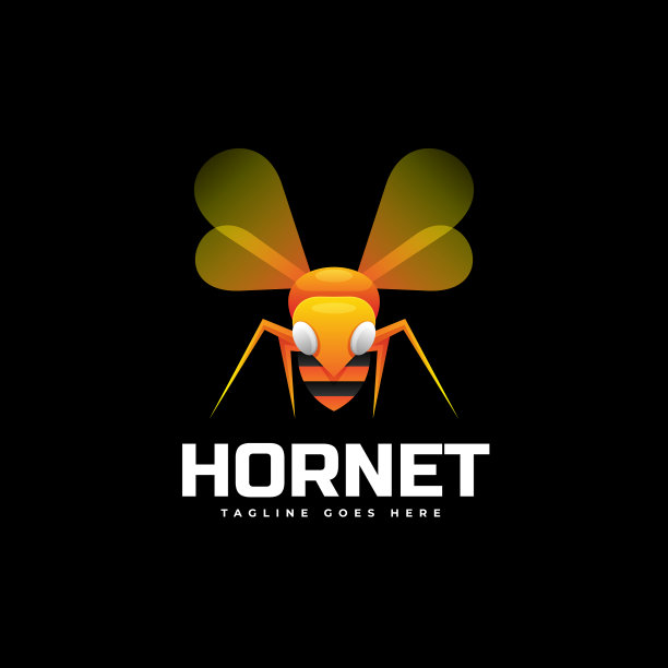 标志大黄蜂渐变色彩风格图片下载