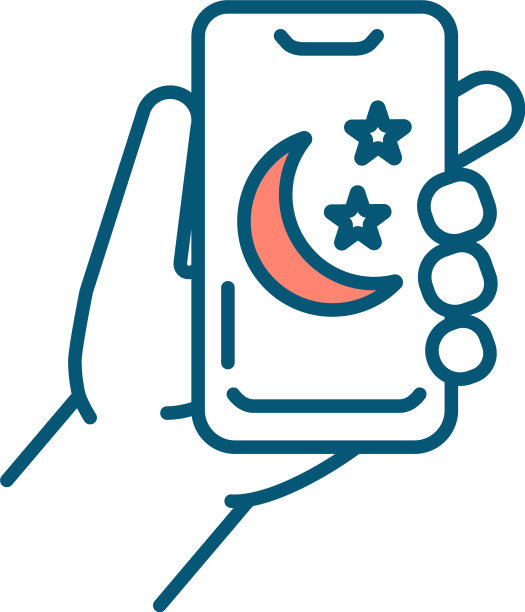 手机夜间模式RGB颜色图标图片下载