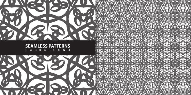 经典蜡染无缝图案背景图片下载