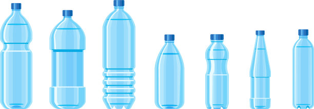 塑料水瓶蓝色套装容器图片下载
