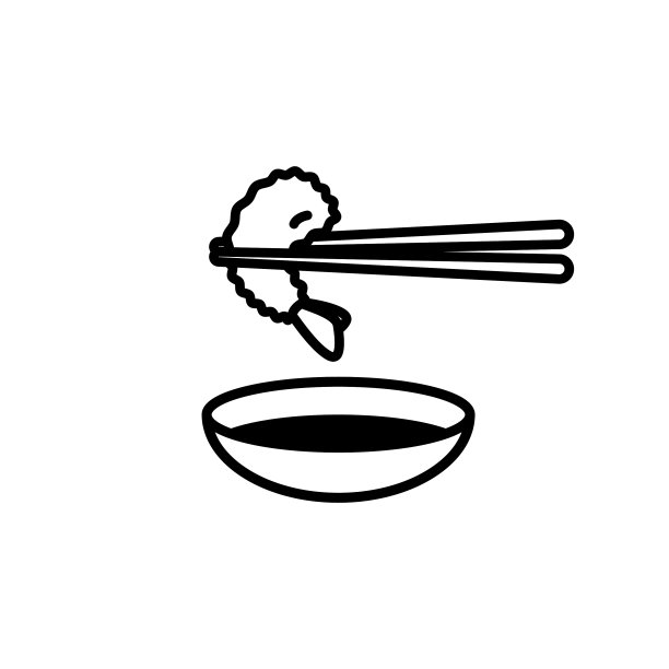 虾仁天妇罗图标筷子图片下载