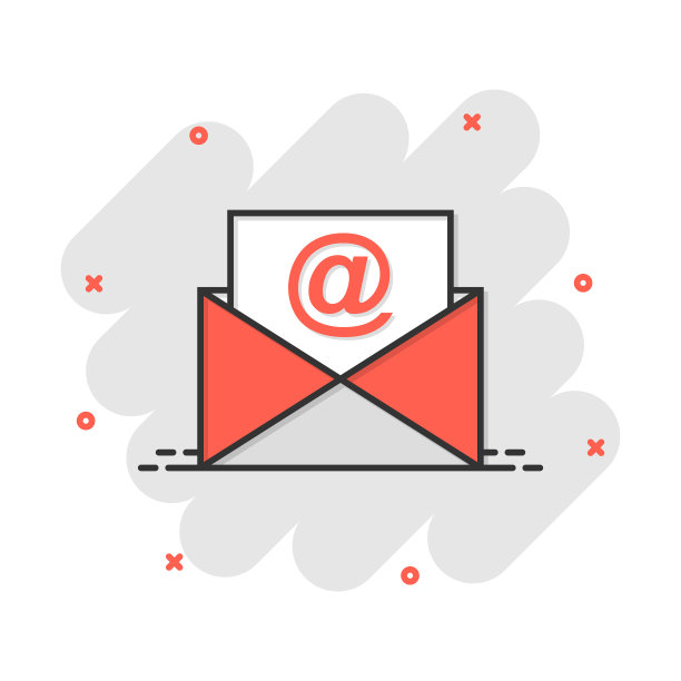 邮件信封图标在漫画风格的电子邮件消息图片下载