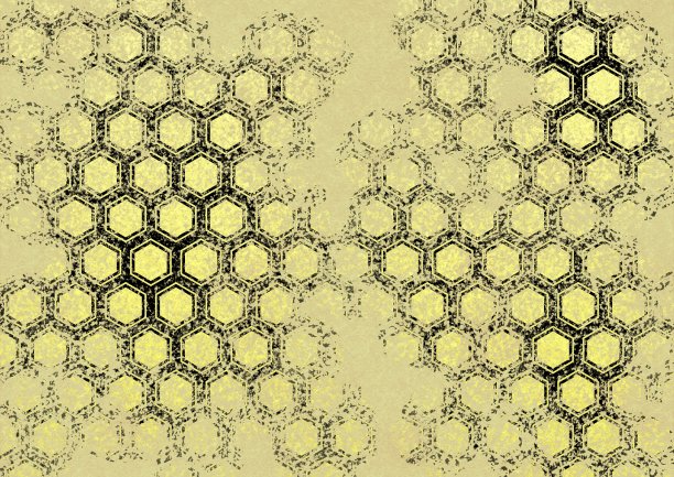 日本图案背景插图在老的金色和黑色颜色图片下载
